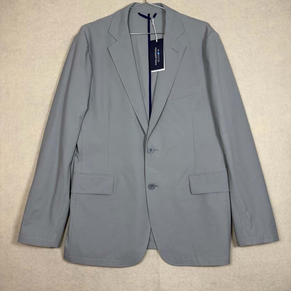 Vineyard Vines Blazer Mens 38R OTG On The Go Ultimate Gray Sport Coat Light